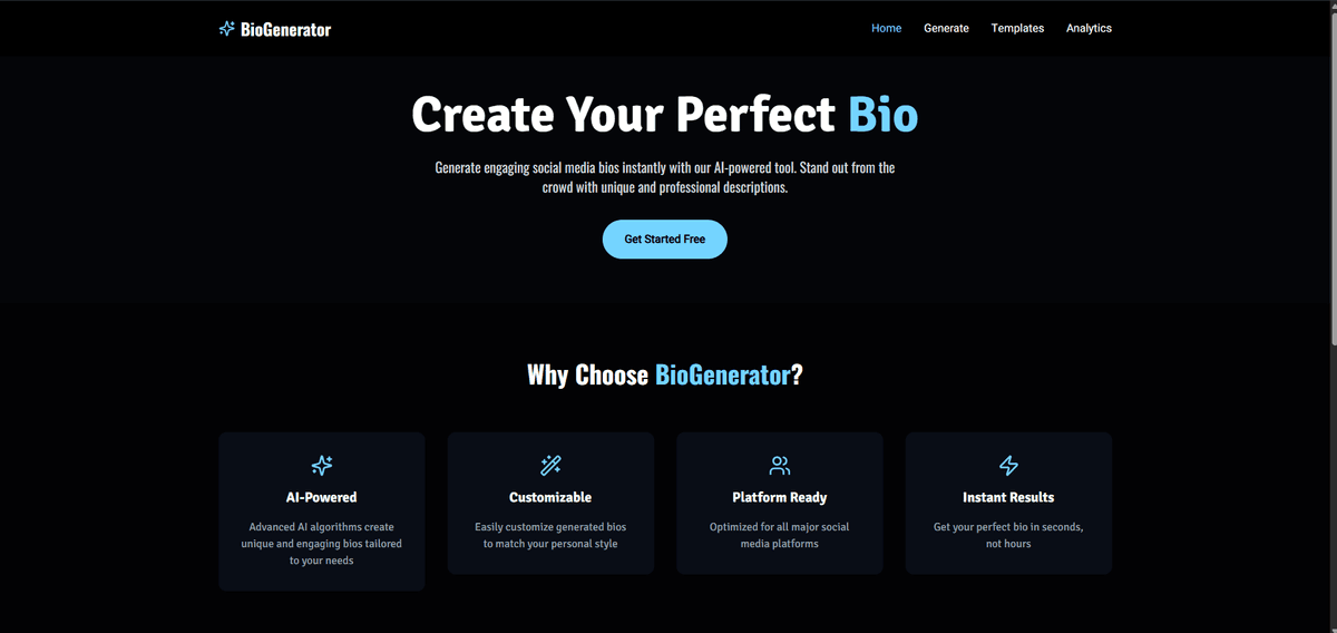 Bios - Generator